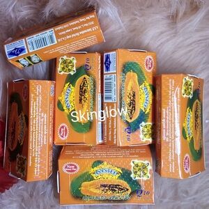 X 6 Asantee 2 in 1 papaya & honey soap